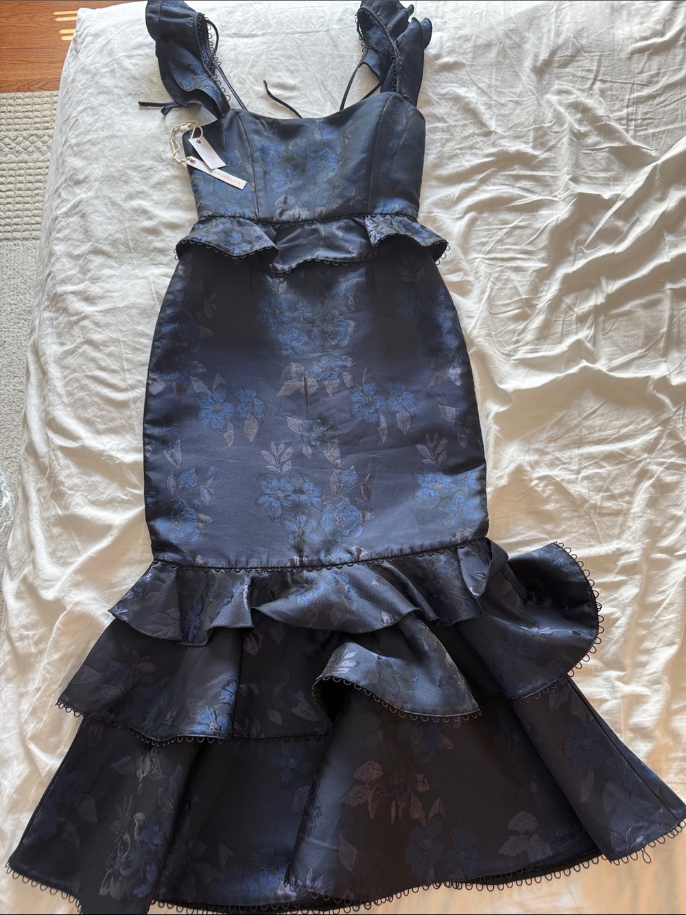 V.Chapman navy structured dress